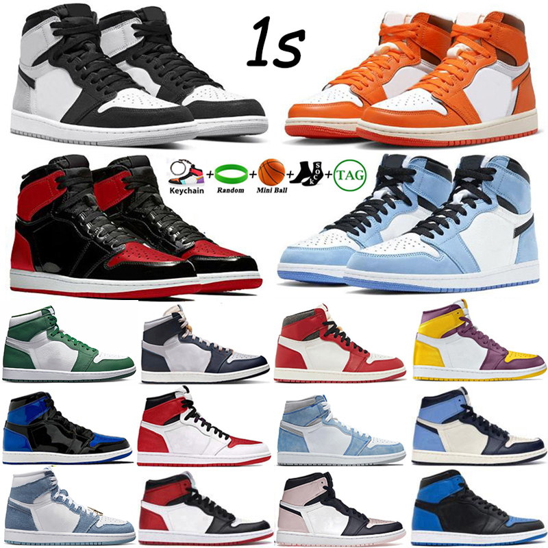 2023 Mens Basketball Shoes Jumpman 1 High Og 1s Starfish Bred Patent Lost Found University Blue Stage Haze Gorge Green Unc Men Women Sport Sneakers Trainers Size 36-46
2023 Mens Basketball Shoes Jumpman 1 High Og 1s Starfish Bred Patent Lost Found University Blue Stage Haze Gorge Green Unc Men Women Sport Sneakers Trainers Size 36-46