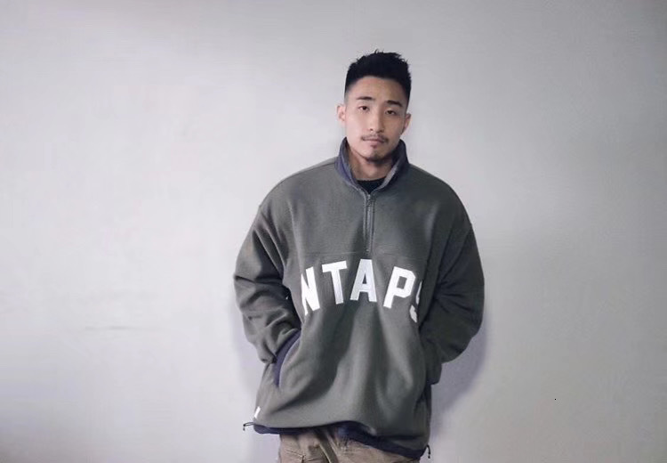 Men s Down Parkas 2023 WTAPS PLAYER 02 JACKET Hifg Quality Half zip fleece pullover jacket WY735 230106