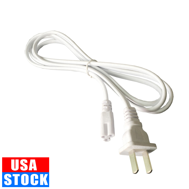 Lighting Accessories Led Tube T5 T8 Connector Cable Extension Cord Switch For Integrated Power Cable With US Plug 1FT 2FT 3.3FT 4FT 5FT 6FT 6.6 FT 100