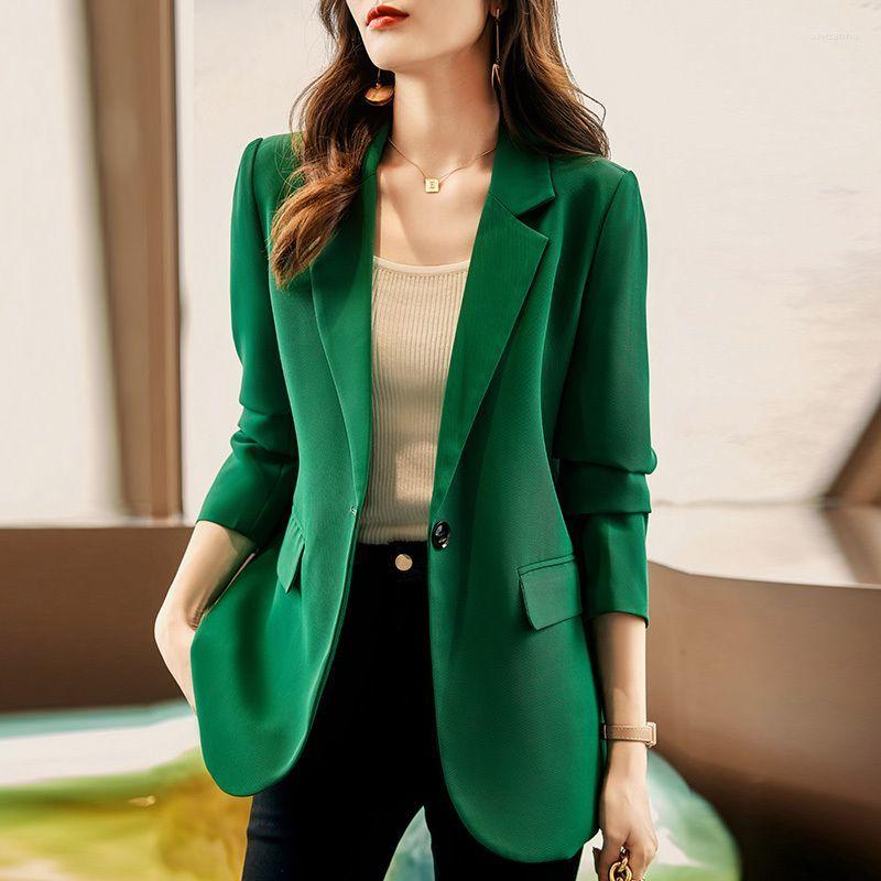 Women's Suits Blazers Femme Women's Black Blazer Long Sleeve Jacket High-end Luxury Designer Clothing Coats Tops Office Women