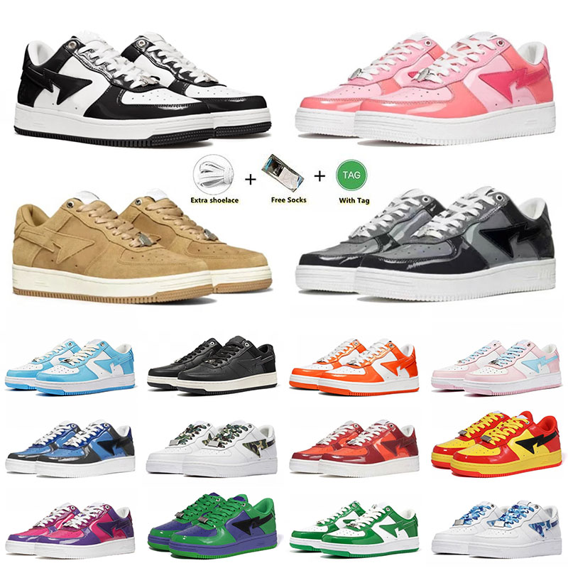 

shoes designer women bapestas Bapestas SK8 Sta Low Casual Shoes Baped Stas White ABC Camo Black Blue Green Pink men women trainers sports sneakers classic platf, 36-45 mc raccoon