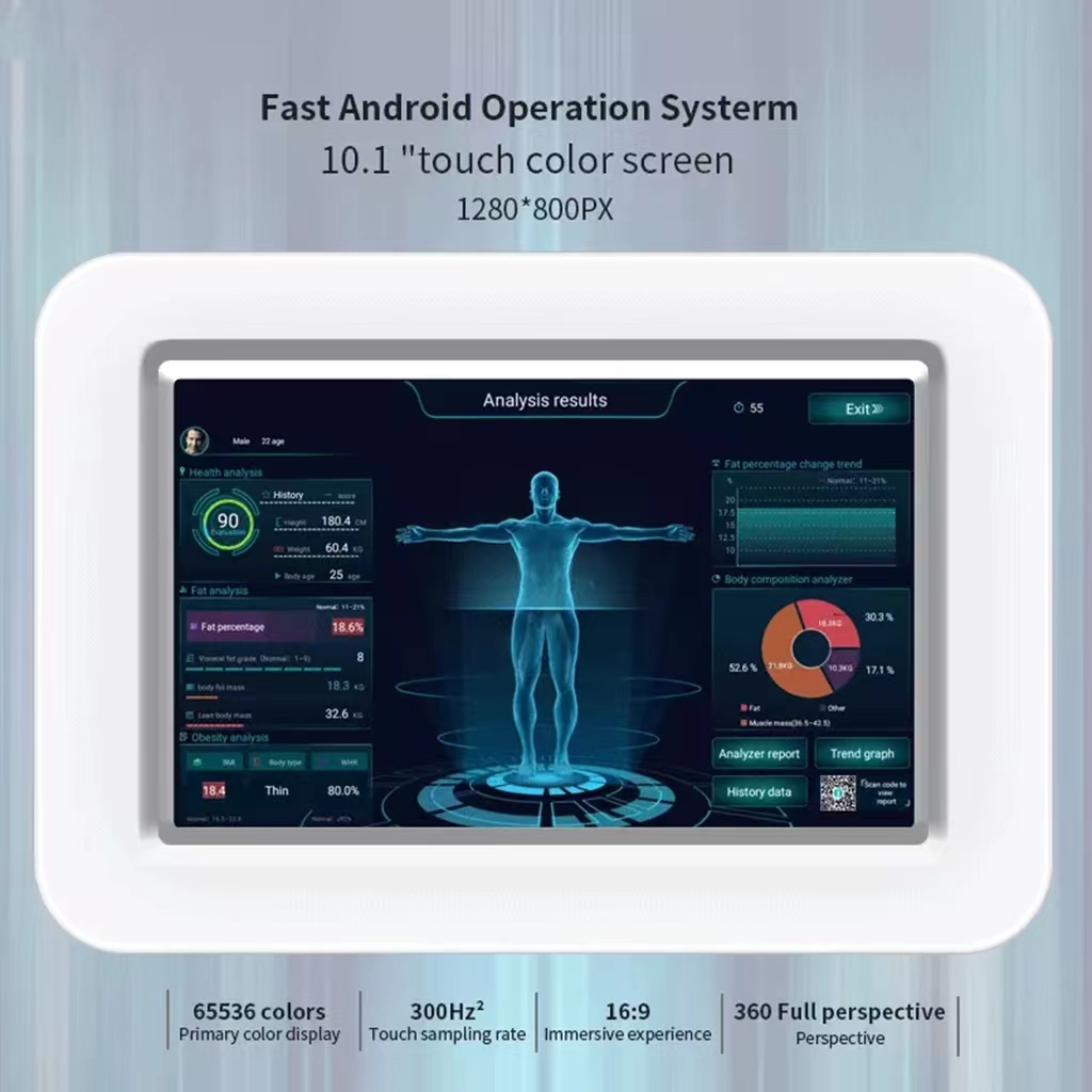 Weight Scales 8 Electrode Biochemistry 3D Measure Composition BMI Analysis Digital Body Scale Lipid Composition analyzer impedance Analytical Instrume