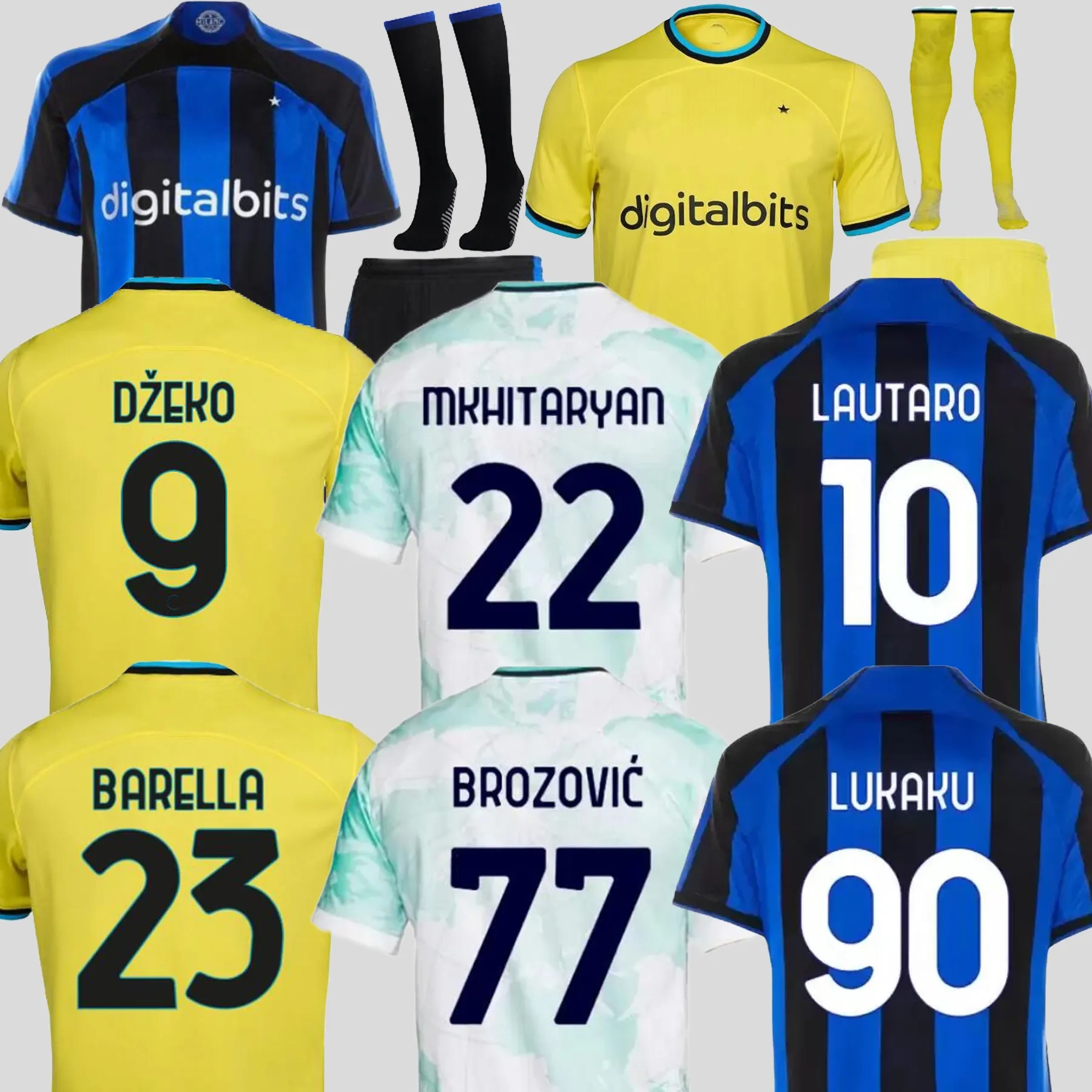 LUKAKU Soccer Jerseys DZEKO BARELLA VIDAL LAUTARO INTERS 22 23 GAGLIARDINI CORREA AWAY THIRD MILANS UNIFORMS TOPs football shirt 2022 2023 men kids kit equpment
LUKAKU Soccer Jerseys DZEKO BARELLA VIDAL LAUTARO INTERS 22 23 GAGLIARDINI CORREA AWAY THIRD MILANS UNIFORMS TOPs football shirt 2022 2023 men kids kit equpment