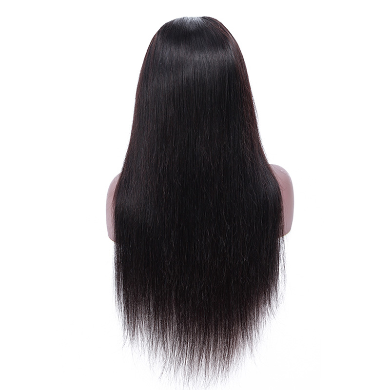 Full Lace Wig Silky Straight Brazilian Peruvian Virgin Human Hair 30inch 32inch Natural Color Free Part Wigs