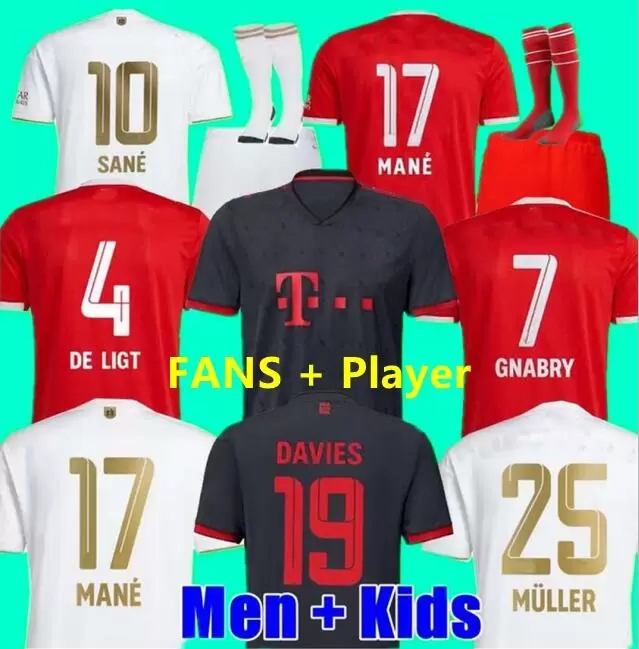 MANE Soccer Jerseys 22 23 SANE HERNANDEZ DE LIGT BAYERN MUNICH Kits GNABRY GORETZKA COMAN MULLER DAVIES KIMMICH football shirt Men Kids kit third uniforms
MANE Soccer Jerseys 22 23 SANE HERNANDEZ DE LIGT BAYERN MUNICH Kits GNABRY GORETZKA COMAN MULLER DAVIES KIMMICH football shirt Men Kids kit third uniforms