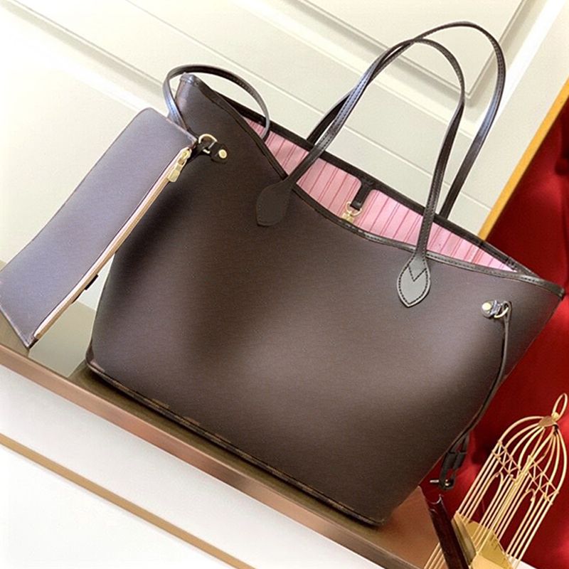2pcs Designer tote shopping bags Shoulder Genuine leather Women the totes bags crossbody lady fashion handbag classic case grain Large capacity