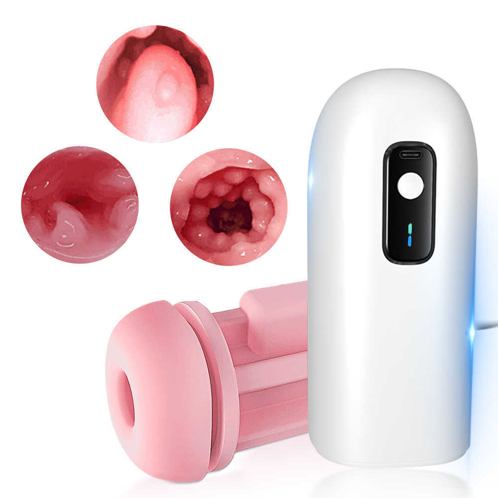 Beauty Items Male Masturbators Cup Digital Masturbation sexy Toys for Men Adult Goods Pocket Soft Pussy 8 Speeds Shock