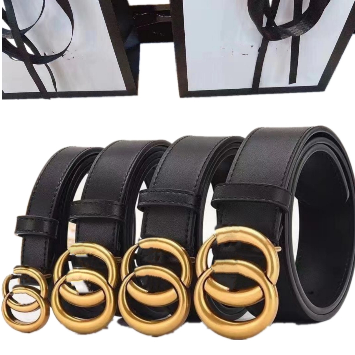 Fashion Genuine Leather Belts Classic Men Designer Belts Womens Mens Casual Letter G Smooth Buckle Luxury Belt Multiple width options With box