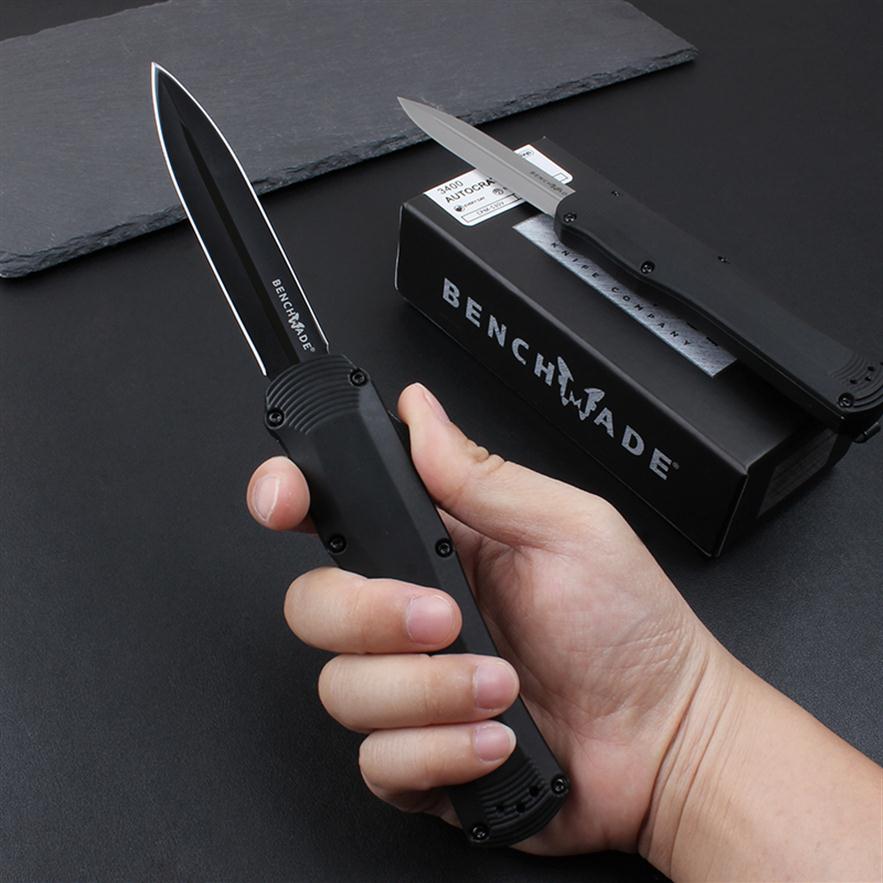 Benchmade 3400 3400BK Autocrat AUTO Knife S30V Blade Alumnium Alloy Handles Outdoor Automatic camping survival self-defense EDC 3300 43177S
