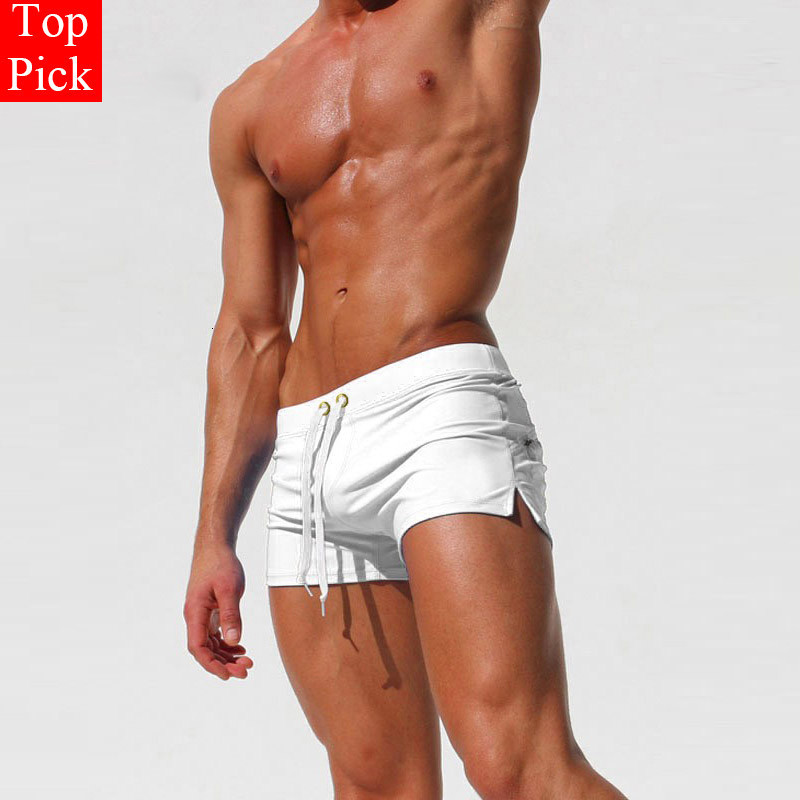 Swim wear TOPPICK Swimwear men swimsuit Sexy swimming trunks sunga mens swim briefs Beach Shorts mayo sungas de praia homens 230107