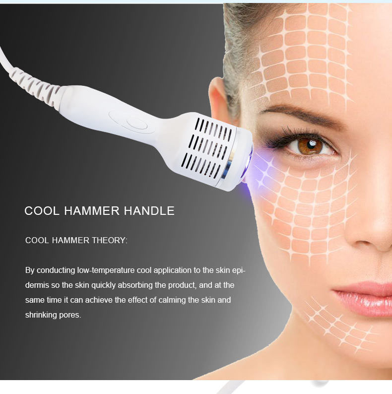 2023 No-Needle Mesotherapy Device Skin Rejuvenation Solve Skin Problems Deeper Layer Mesogun Cool hammer Needle Free HF Hello Face
