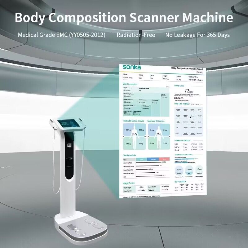 Gym Body Weight Scales USA 3D Scanner Composition Analyzer Segmental Body 8-Electrode portable bioelectrical impedance BMI analysis Machine