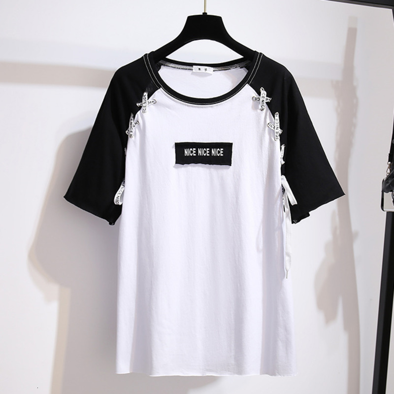 Women s Two Piece Pants High Street Fashion Lace Up Tshirt With Bandage Denim Short Pieces Set Women Casual Tee Distressed Edge Jean Outfits 230106