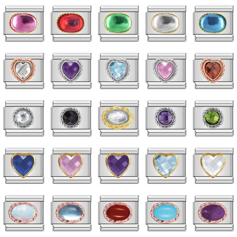 Link Bracelets Chain Hapiship Original Daisy Fashion Heart Ellipse Color CZ Italian Charm Links Fit 9mm Bracelet Stainless Steel Jewelry
Link Bracelets Chain Hapiship Original Daisy Fashion Heart Ellipse Color CZ Italian Charm Links Fit 9mm Bracelet Stainless Steel Jewelry