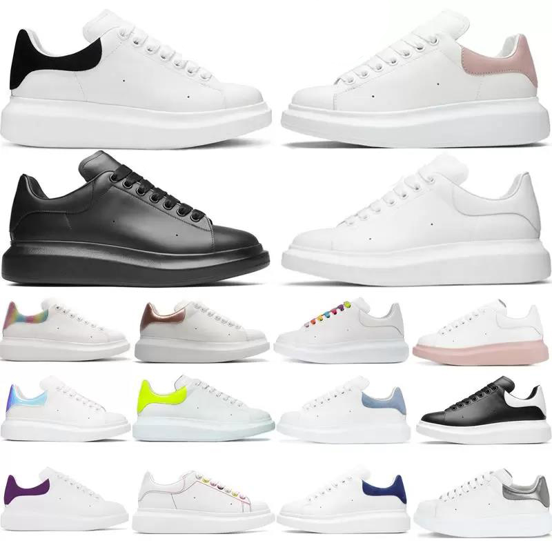 New Designer Shoes Leather Lace Up Men Fashion Platform Oversized Sneakers White Black Men Ladies Luxury Velvet Suede Casual Shoes Chaussures de Espadrilles36-45