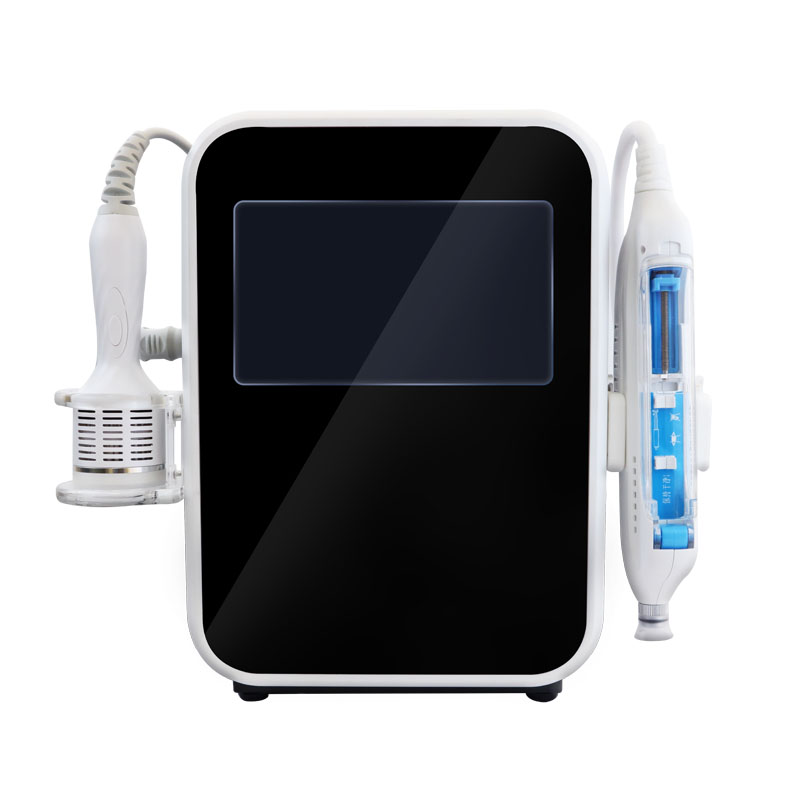 2023 No-Needle Mesotherapy Device Skin Rejuvenation Solve Skin Problems Deeper Layer Mesogun Cool hammer Needle Free HF Hello Face