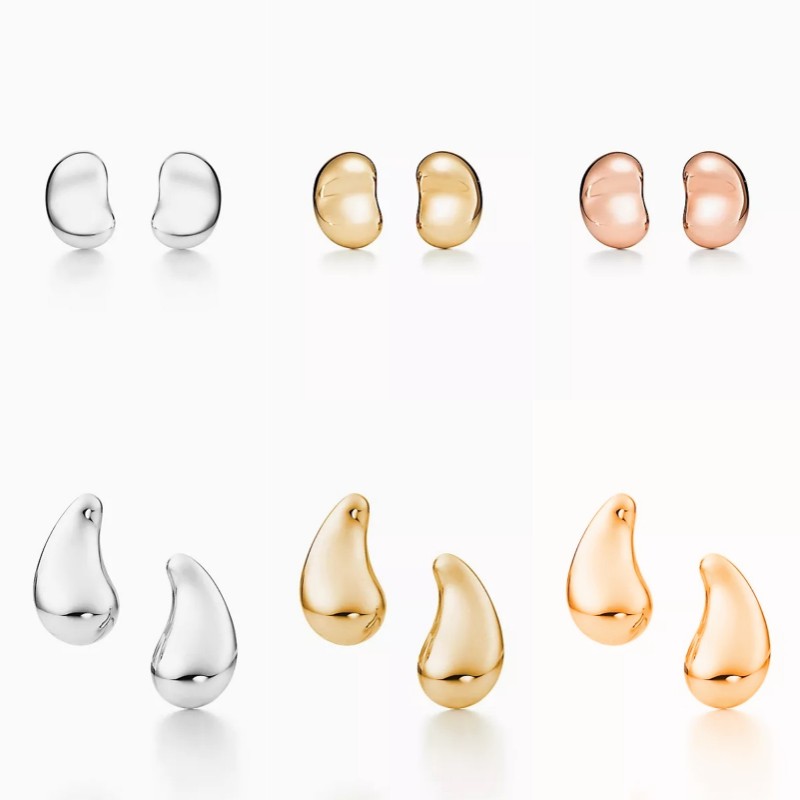 T bean Design stud earrings Charm teardrop Love earrings 925 sterlling silver 18k gold plated jewelry Fashion Classic Luxury Brand Valentine's Day Gifts 008
T bean Design stud earrings Charm teardrop Love earrings 925 sterlling silver 18k gold plated jewelry Fashion Classic Luxury Brand Valentine's Day Gifts 008