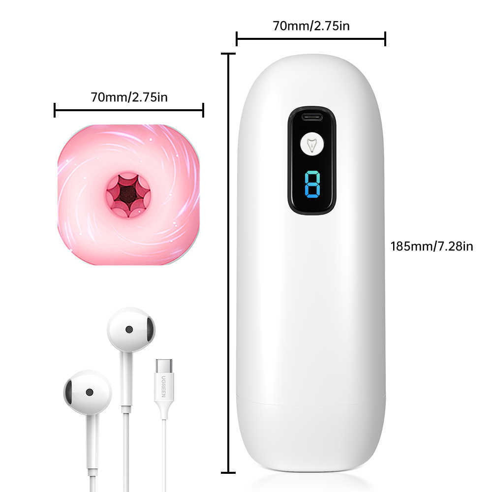 Beauty Items Male Masturbators Cup Digital Masturbation sexy Toys for Men Adult Goods Pocket Soft Pussy 8 Speeds Shock