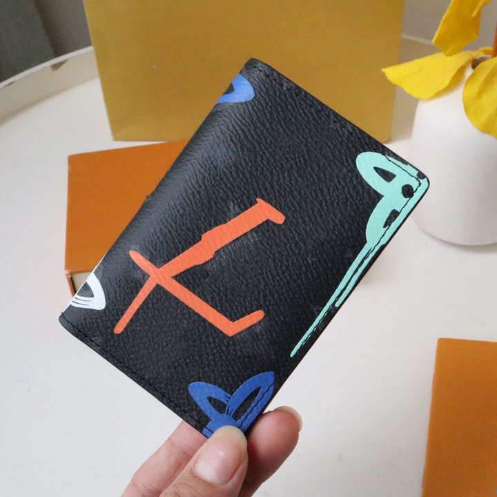 POCKET ORGANIZER multicolor green lights card holders new brand designer small wallet case money wallets credit card purse