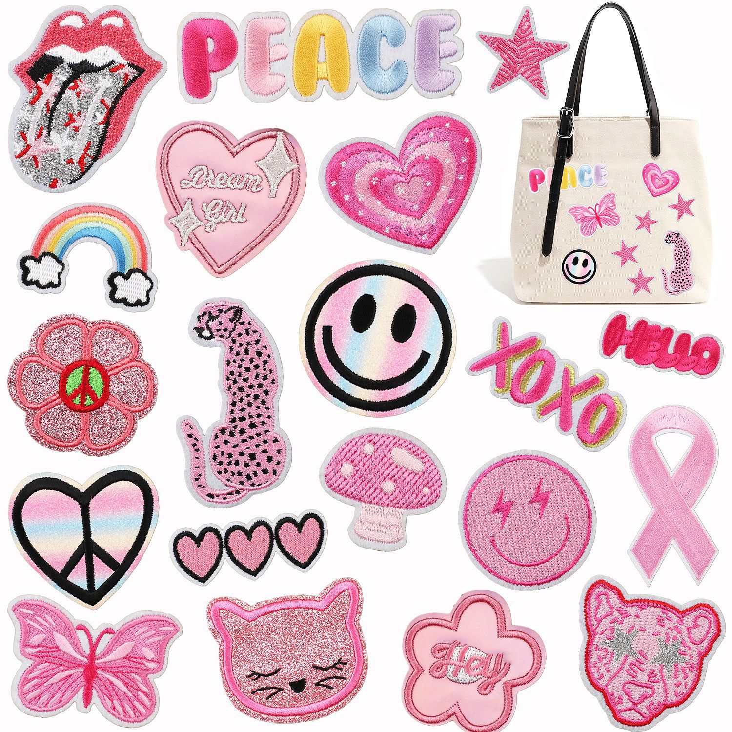 Notions Iron on Patches for Clothing Pink Cheetah Applique Repair Embroidered Patch Decorations Animal Stickers Early 2000s Aesthetic DIY Craft Accessories
Notions Iron on Patches for Clothing Pink Cheetah Applique Repair Embroidered Patch Decorations Animal Stickers Early 2000s Aesthetic DIY Craft Accessories