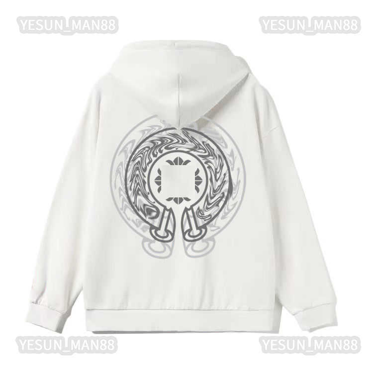 Designer chs Classic Mens womens Hoodies Horseshoe Sanskrit Cross Print Pullover Heart Hooded Sweatshirts Sweater Luxury Woman Jacket
Designer chs Classic Mens womens Hoodies Horseshoe Sanskrit Cross Print Pullover Heart Hooded Sweatshirts Sweater Luxury Woman Jacket