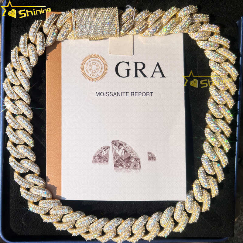 20mm Chain Hiphop Ice Cut Diamond Miami Cuban Link Chain Men's Necklace S925 Sterling Silver Moissanite Cuban Chain
20mm Chain Hiphop Ice Cut Diamond Miami Cuban Link Chain Men's Necklace S925 Sterling Silver Moissanite Cuban Chain