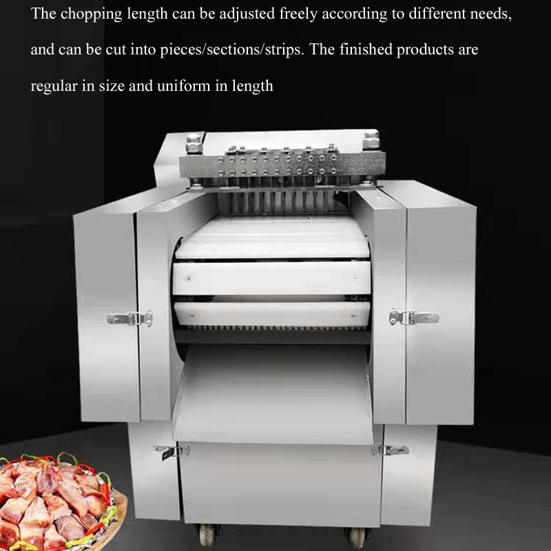 Commercial Frozen Meat Slicer Chicken Cube Cutter Chicken Steak Cutting Machine Automatic Chopping Machine Meat Dicing Machine