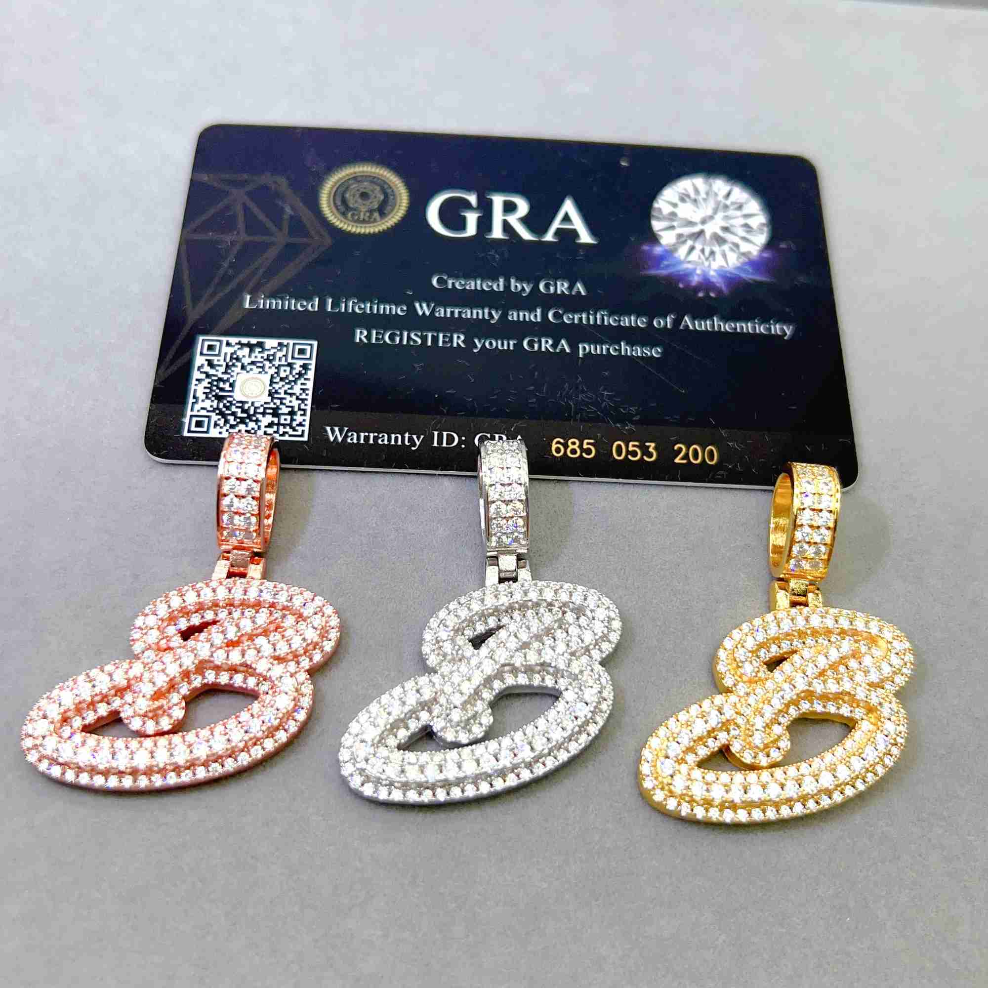 Pass Diamond Tester Fashion Jewelry Pendants Charms Silver 925 Sterling Vvs Moissanite Pendant