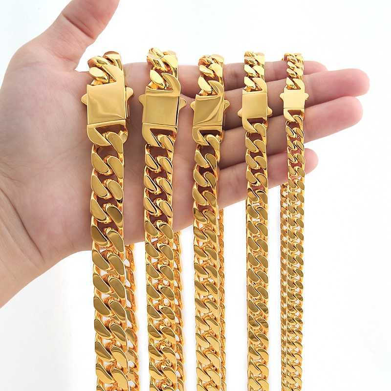 Arrival Stainless Steel Four Sided Polished Gold Plated Miami Hip Hop Cuban Chain Necklace
Arrival Stainless Steel Four Sided Polished Gold Plated Miami Hip Hop Cuban Chain Necklace
