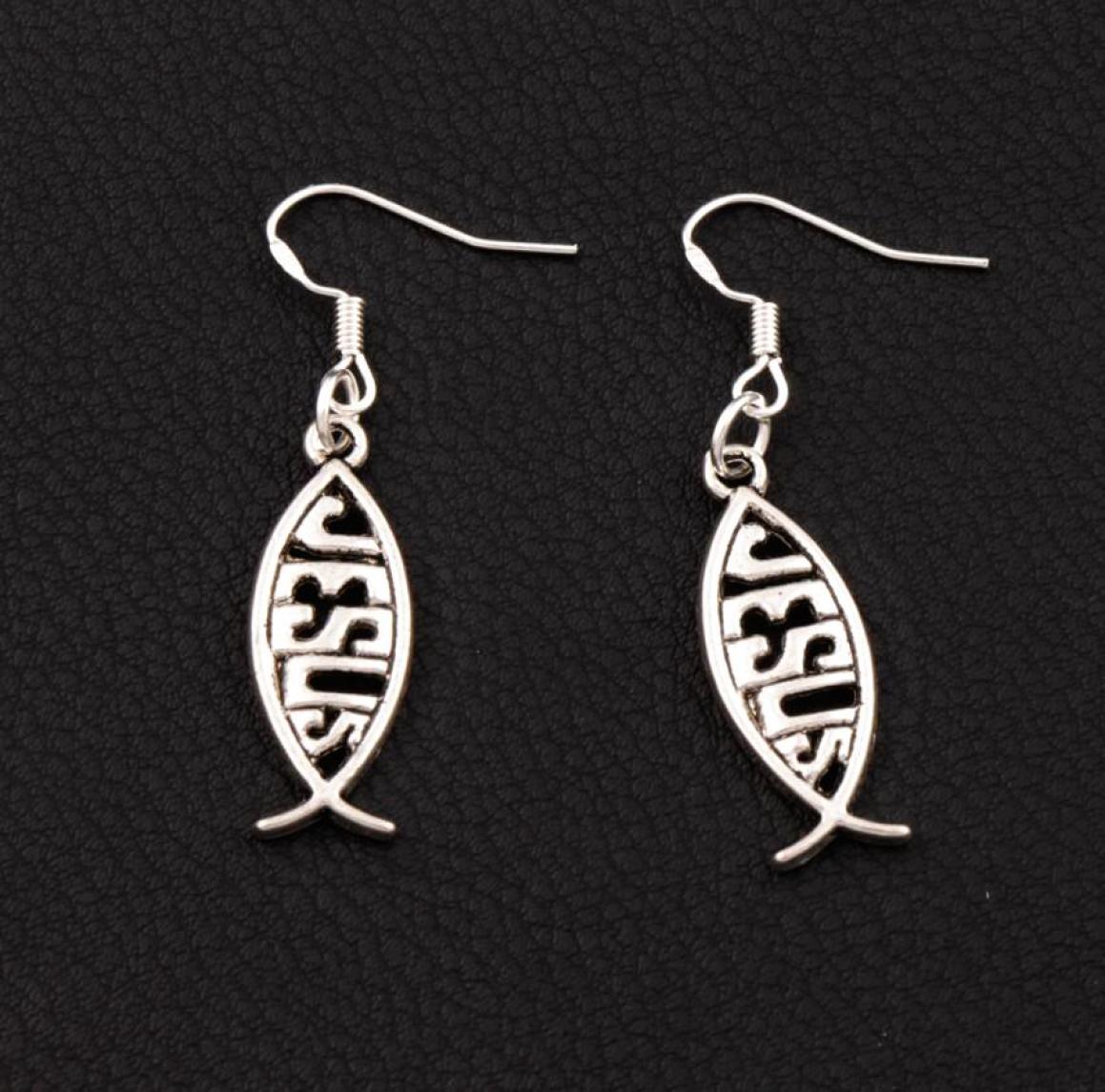Alloy Jesus Dangle Chandelier Earrings 925 Silver Fish Ear Hook 40pairslot E044 429x94mm4202617
Alloy Jesus Dangle Chandelier Earrings 925 Silver Fish Ear Hook 40pairslot E044 429x94mm4202617