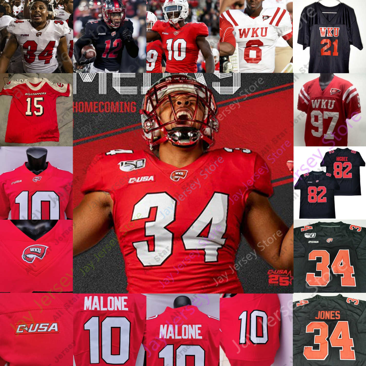 Football Jerseys Western Kentucky Hilltoppers WKU Football Jersey NCAA College Austin Reed Malachi Corley JaQues Evans Daewood Davis Malone Ervin-Poindexter, White
Football Jerseys Western Kentucky Hilltoppers WKU Football Jersey NCAA College Austin Reed Malachi Corley JaQues Evans Daewood Davis Malone Ervin-Poindexter, White