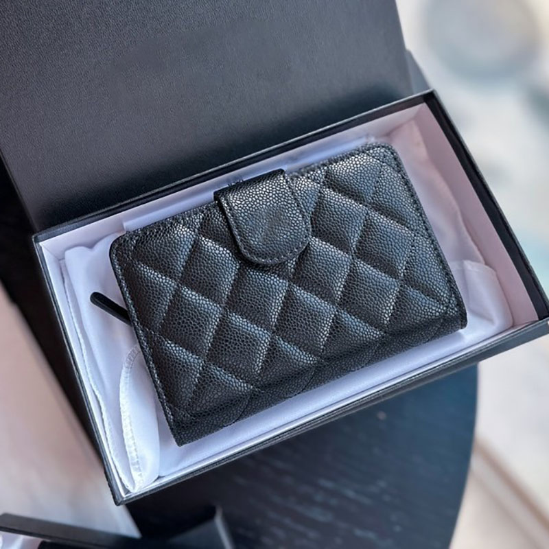 Long Classic Buckle Women Wallet Bag Fashion Card Holder Diamond Lattice Caviar Leather Quilted Clutch Multi Pochettes Birkin Coin Purse Key Pouch Sacoche 15.5CM, Black 
Long Classic Buckle Women Wallet Bag Fashion Card Holder Diamond Lattice Caviar Leather Quilted Clutch Multi Pochettes Birkin Coin Purse Key Pouch Sacoche 15.5CM, Black