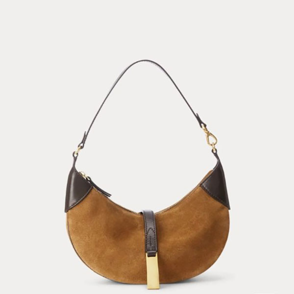 Half Moon POLO ID Shoulder Bags Pony Suede Leather Large Mini Designer womens Tote Handbags Clutch Handbags