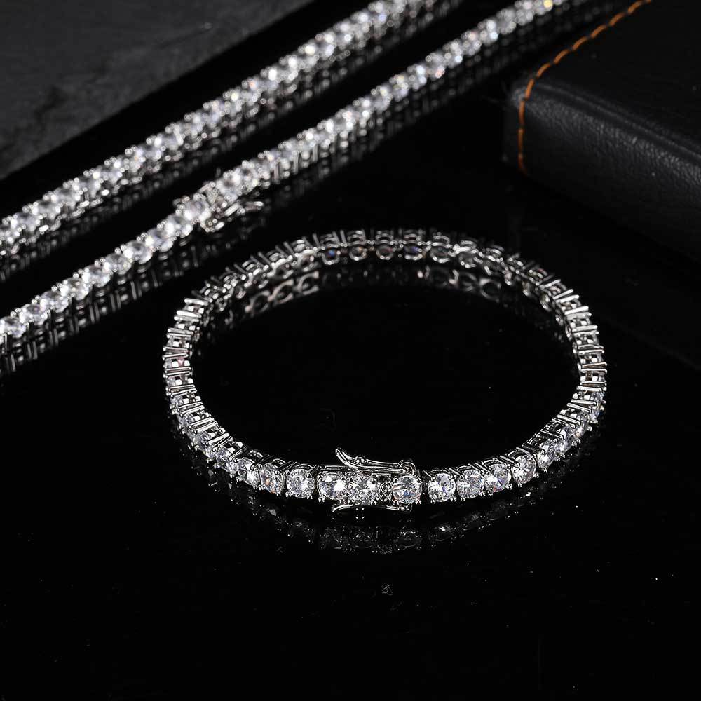 Jewelry bracelets 5mm 6mm Tennis chains Design for Women Men Titanium Steel Bracelet with CZ diamond Lover Gold Silver Rose Fashion Luxury chain
Jewelry bracelets 5mm 6mm Tennis chains Design for Women Men Titanium Steel Bracelet with CZ diamond Lover Gold Silver Rose Fashion Luxury chain