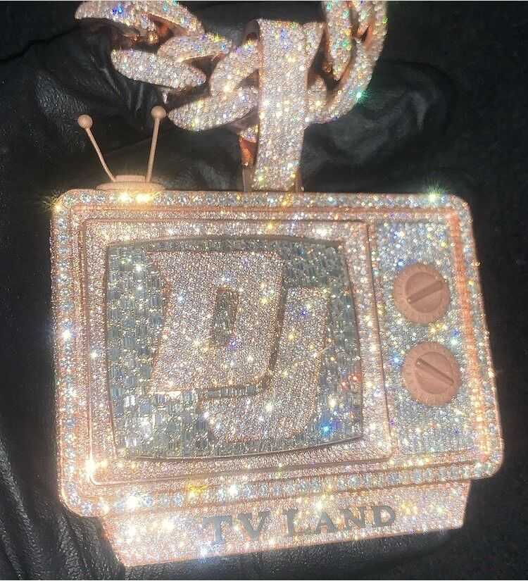 Hip Hop Pendant Bling Iced Out Moissanite Sterling Silver Diamond Charm Custom Necklace