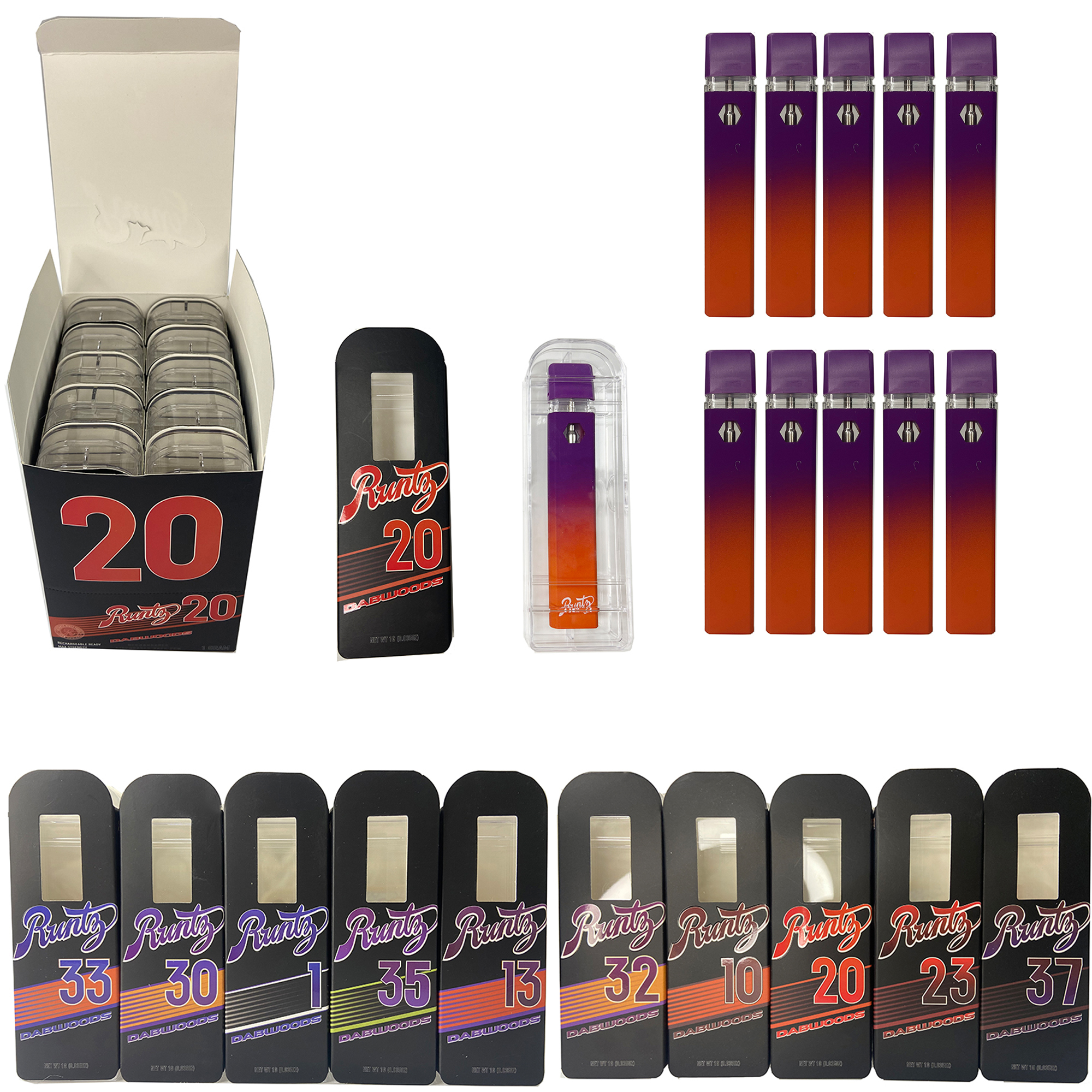 E-cigarettes New Arrives Runty x Litty Disposable vape pens 380mAh Rechargeable Battery Empty Vape Pen 1ml Vaporizer with new Packing
E-cigarettes New Arrives Runty x Litty Disposable vape pens 380mAh Rechargeable Battery Empty Vape Pen 1ml Vaporizer with new Packing
