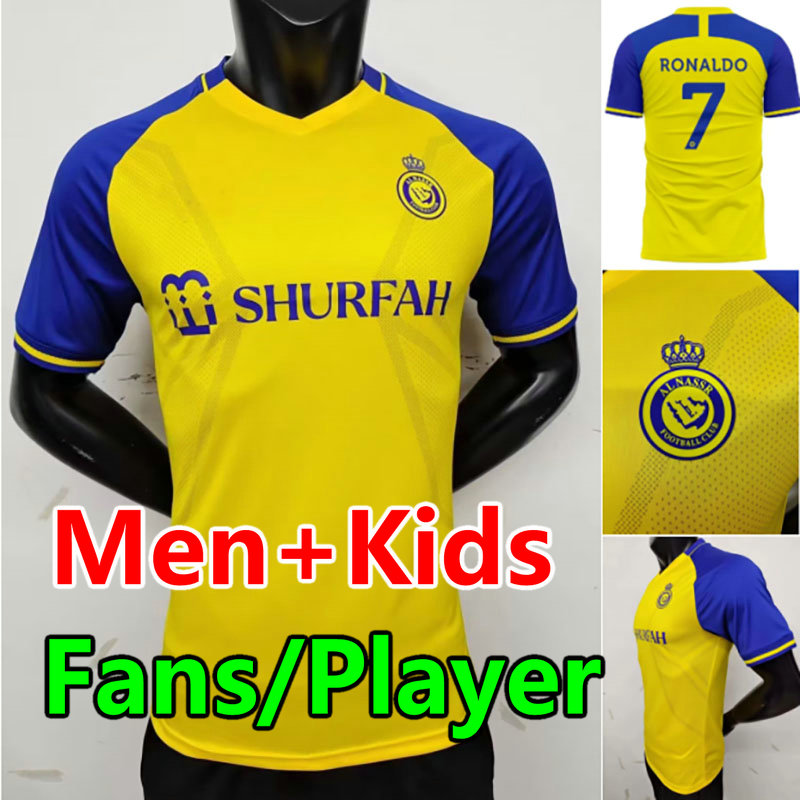 Al Nassr FC soccer Jerseys Ronaldo 2022 2023 Fans Player home 22 23 CR7 Gonzalo GHAREEB G.MARTINEZ MASHARIPOV L.GUSTAVO LAJAMI women men kids Football shirt Al-Nassr FC, Fans 22-23 3rd +patch
Al Nassr FC soccer Jerseys Ronaldo 2022 2023 Fans Player home 22 23 CR7 Gonzalo GHAREEB G.MARTINEZ MASHARIPOV L.GUSTAVO LAJAMI women men kids Football shirt Al-Nassr FC, Fans 22-23 3rd +patch