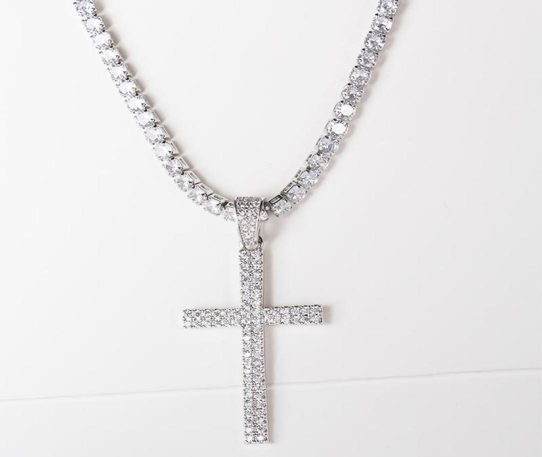 Chains Hip Hop Micro Pave Zircon Cross Pendant Crystal Custom Size Tennis Chain Necklace Out Men039s Jewelry13699257
Chains Hip Hop Micro Pave Zircon Cross Pendant Crystal Custom Size Tennis Chain Necklace Out Men039s Jewelry13699257