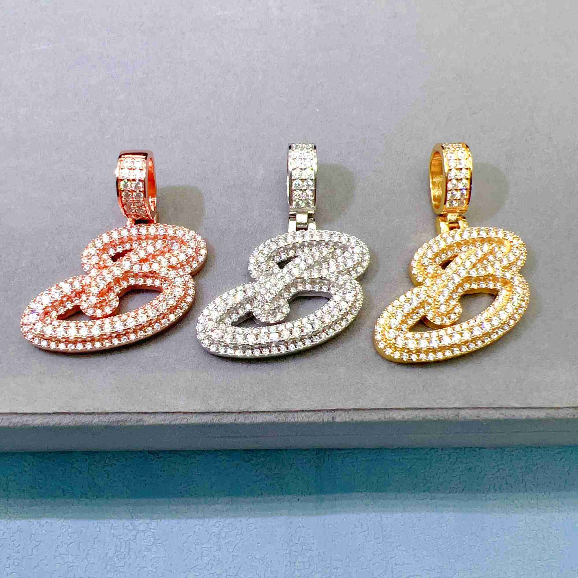 Pass Diamond Tester Fashion Jewelry Pendants Charms Silver 925 Sterling Vvs Moissanite Pendant