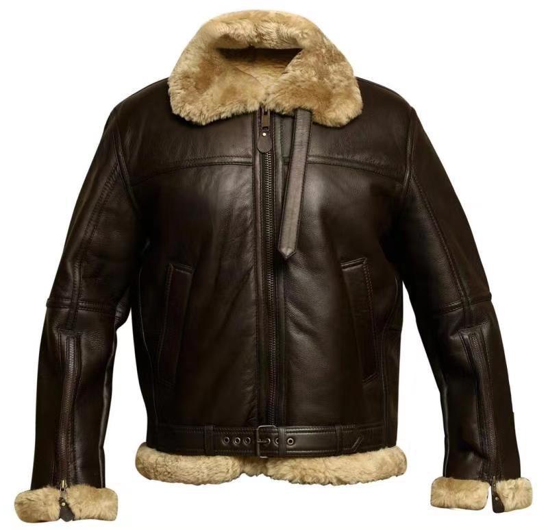 Mens Wear Autumn Winter Leather Jacket Fur One-Piece Men Coat Thickened Medium-Length Leather Jackets European, Brown
Mens Wear Autumn Winter Leather Jacket Fur One-Piece Men Coat Thickened Medium-Length Leather Jackets European, Brown