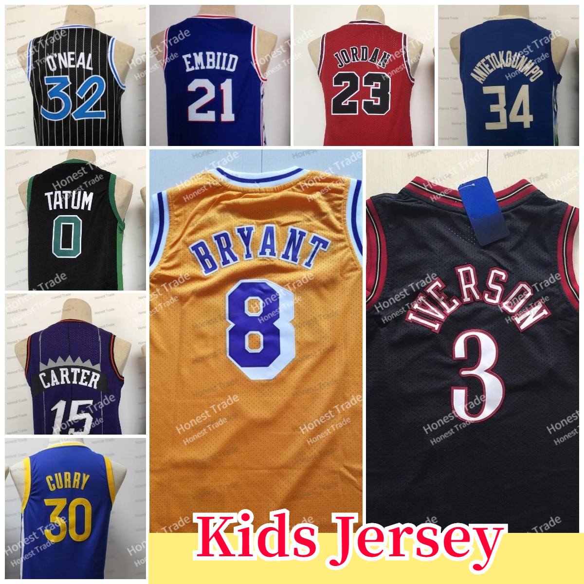 Kids Embiid Tatum Jersey Green Stephen 30 Curry 34 Giannis Vince 32 Shaq 15 Carter Purple Stitched Youth Jerseys Presents For Children, Kids jersey
Kids Embiid Tatum Jersey Green Stephen 30 Curry 34 Giannis Vince 32 Shaq 15 Carter Purple Stitched Youth Jerseys Presents For Children, Kids jersey