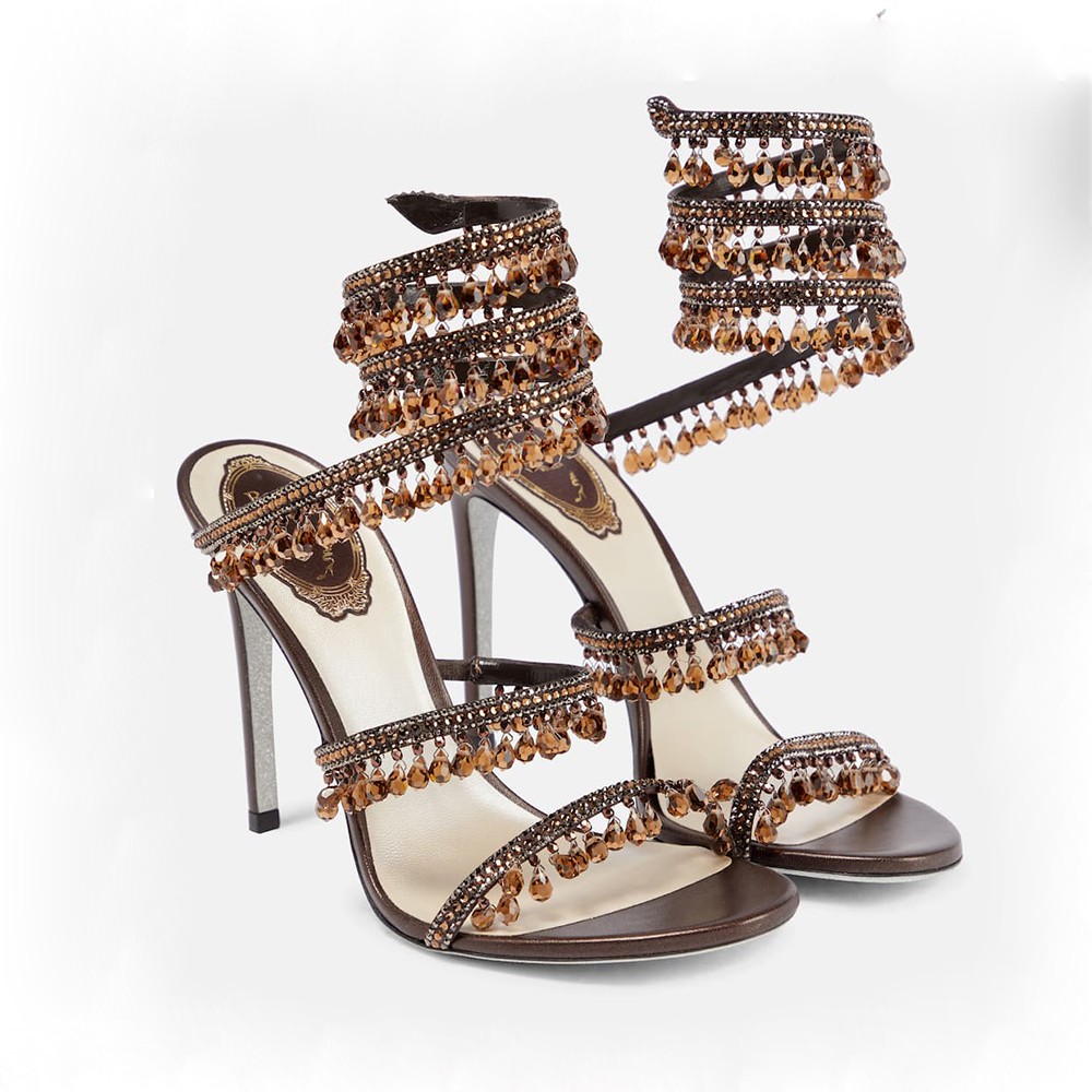 Crystal lamp stiletto Heel sandals for womens shoe Rene Caovilla Cleo rhinestone studded Snake Strass shoes Luxury Designers 9.5cm high heeled sandalh, 17#
Crystal lamp stiletto Heel sandals for womens shoe Rene Caovilla Cleo rhinestone studded Snake Strass shoes Luxury Designers 9.5cm high heeled sandalh, 17#