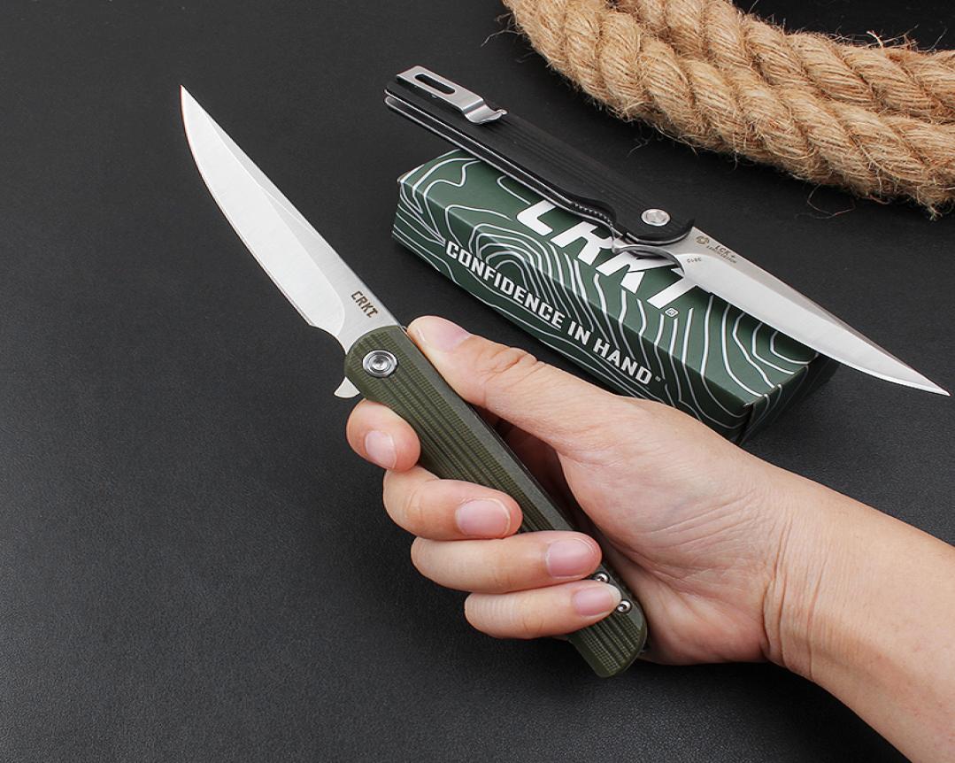 CRKT Flipper Folding Knife 8Cr13Mov Satin Drop Point Blade Glass Fiber with Stainless Steel Handle Ball Bearing EDC Pocket Folder3872302
CRKT Flipper Folding Knife 8Cr13Mov Satin Drop Point Blade Glass Fiber with Stainless Steel Handle Ball Bearing EDC Pocket Folder3872302