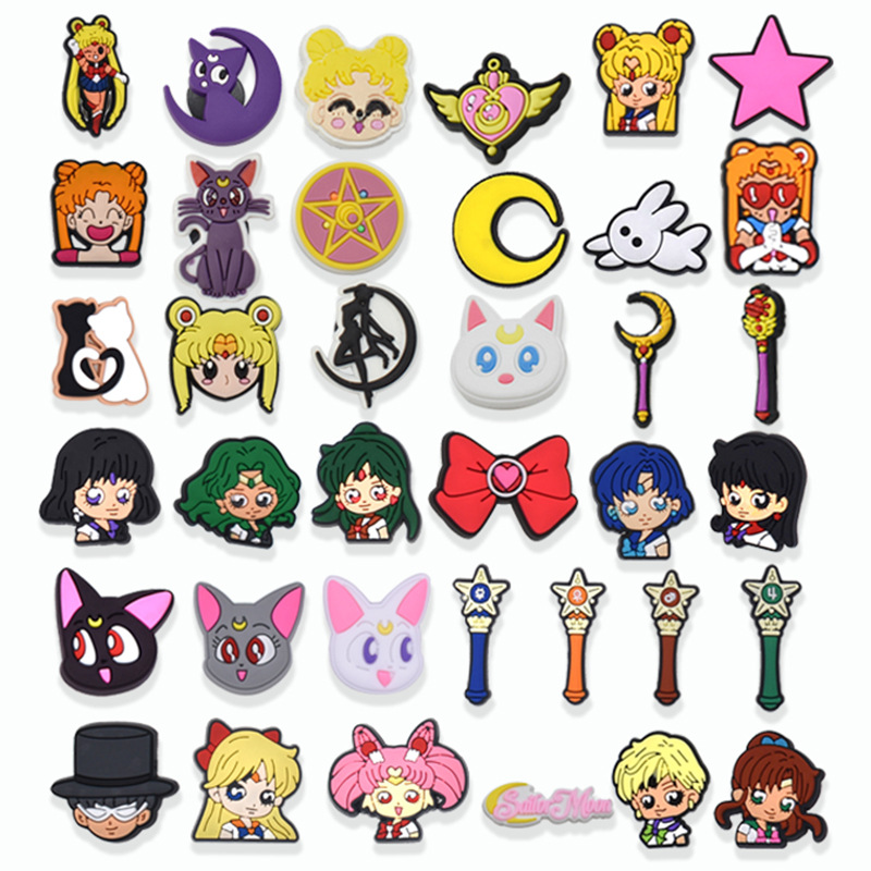 Anime charms wholesale childhood memories sailor moon funny gift cartoon charms shoe accessories pvc decoration buckle soft rubber clog charms fast ship, Equally mixed colors
Anime charms wholesale childhood memories sailor moon funny gift cartoon charms shoe accessories pvc decoration buckle soft rubber clog charms fast ship, Equally mixed colors