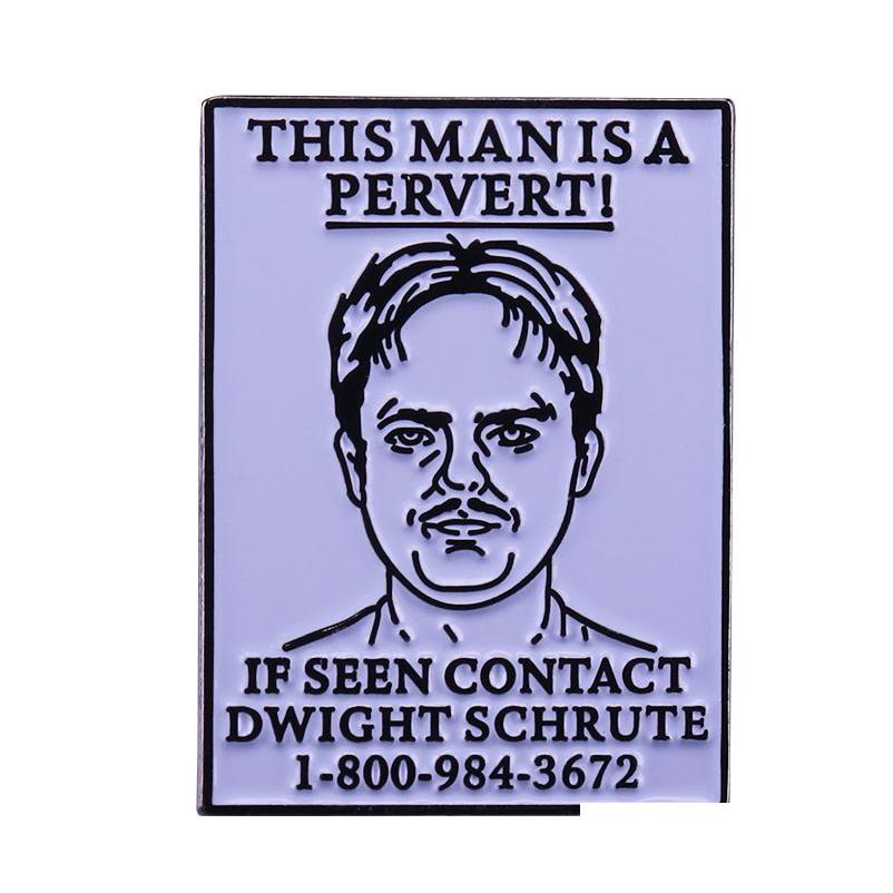 Pins Brooches Dwight Schrute Pervert Hunter Lapel Pin The Office Tv Series Jewelry Drop Delivery Dh9Fv
Pins Brooches Dwight Schrute Pervert Hunter Lapel Pin The Office Tv Series Jewelry Drop Delivery Dh9Fv