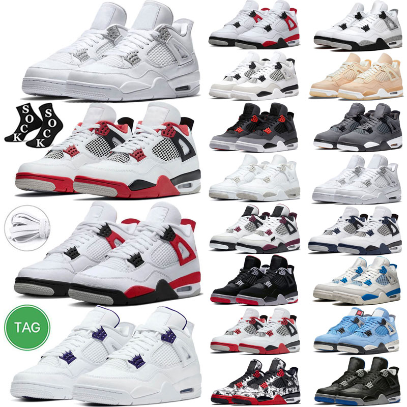 4 basketball shoes For Men Women Jumpman 4s Military Black Canvas White Oreo University Blue Fire Red Thunder Midnight Navy Taupe Haze IV Sports Sneakers Trainers, Color # 11
4 basketball shoes For Men Women Jumpman 4s Military Black Canvas White Oreo University Blue Fire Red Thunder Midnight Navy Taupe Haze IV Sports Sneakers Trainers, Color # 11