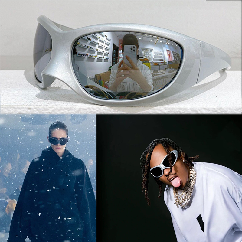 alien style SKIN Sunglasses classic brand 0252 new designer Mask Olecranon sunglasses for women and men runway models american sports eyewear
alien style SKIN Sunglasses classic brand 0252 new designer Mask Olecranon sunglasses for women and men runway models american sports eyewear