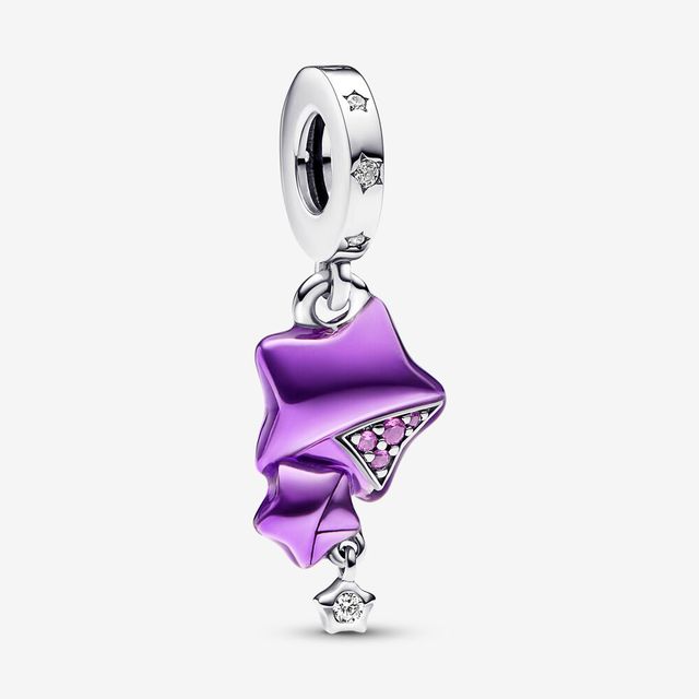 The New Popular Pure Silver Charm Moon Star Charm Pearl DIY Is Used For Primitive Pendant Bracelet Jewelry Fashion Female Gifts