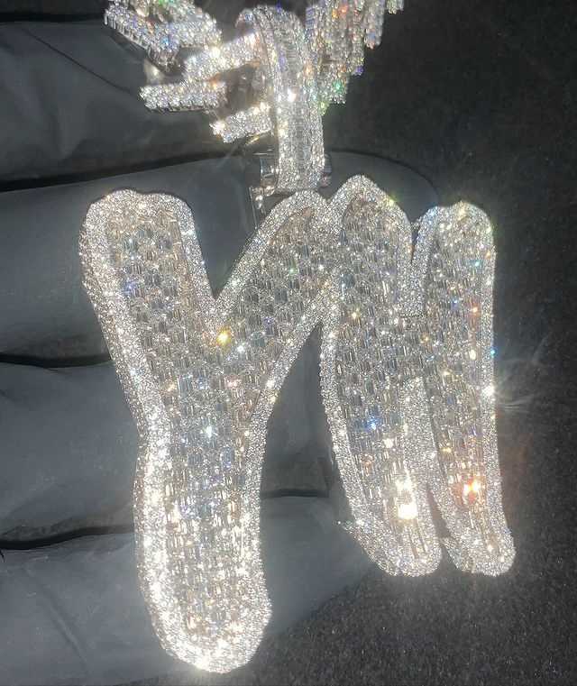 Newly Designed Personalized 925 Silver Moissanite Custom Lettered-name Pendant Hip Hop Necklace for Men and