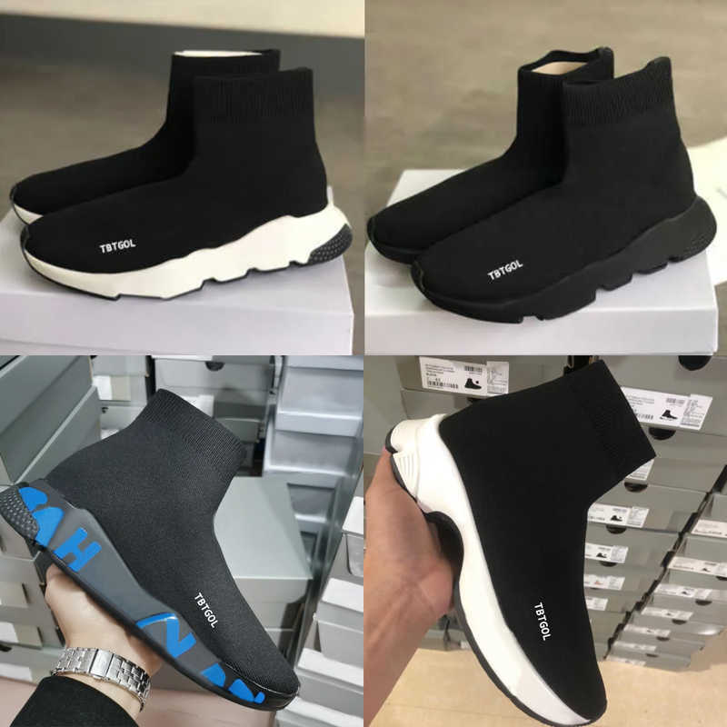 Women Mens Designer Sock Shoes Fashion Flat Casual Socks Trainers Black White Red Beige Knit Outdoor Sports Luxury Vintage Platform Sneakers Size 36-46 NO017A